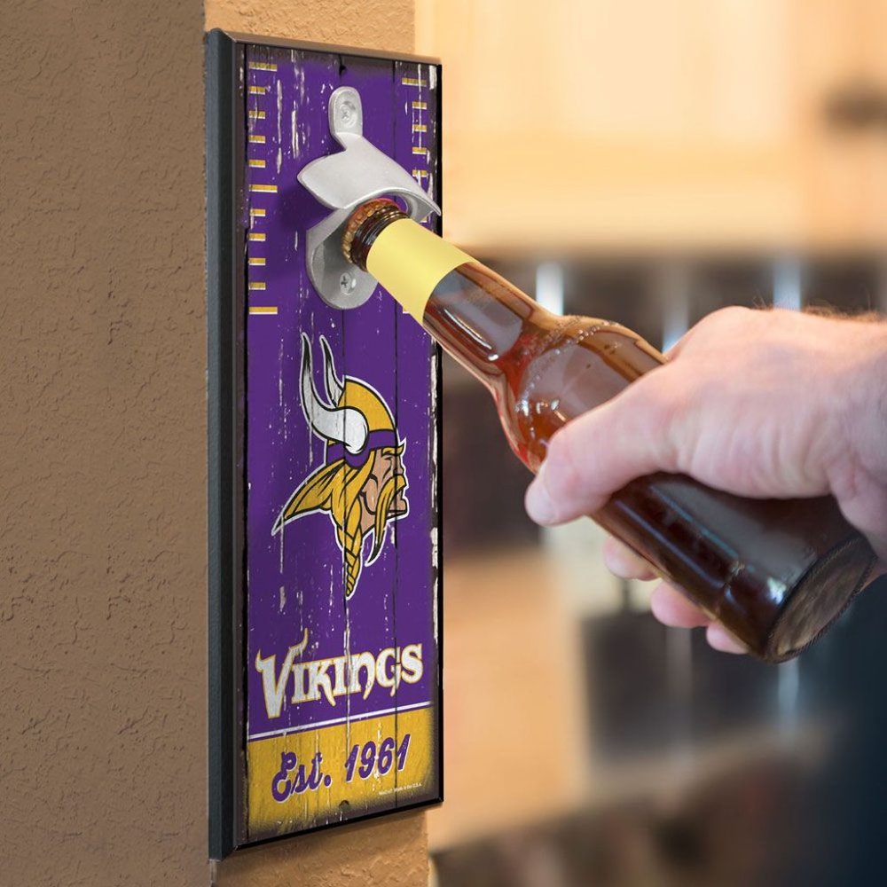 NFL San Francisco 49ers Bottle Opener Wood Sign - Picture 2 of 2